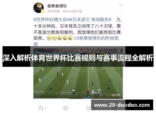 深入解析体育世界杯比赛规则与赛事流程全解析